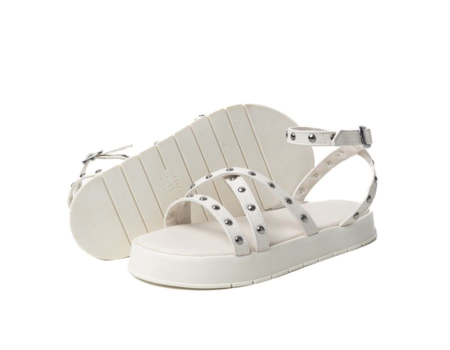 Sandália Flatform Vanessa Off White | KUENTO SHOES