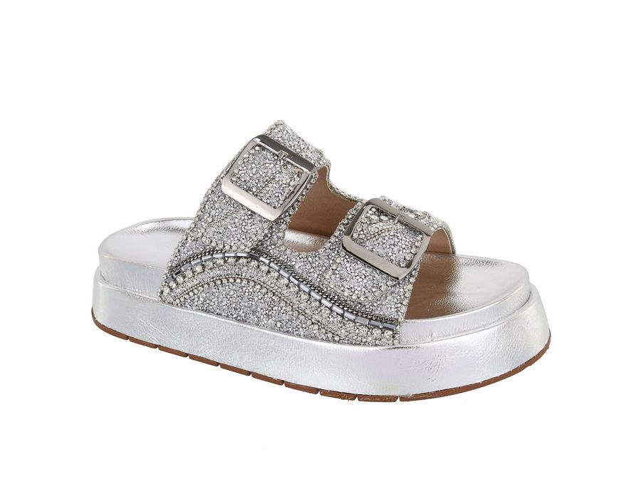 Flatform Aurora Prata | KUENTO SHOES