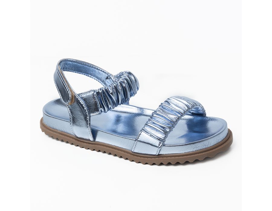 Papete Kely Metalizado Azul | KUENTO SHOES